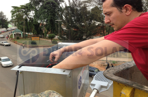 Depar Solar Street Light Installation in Africa