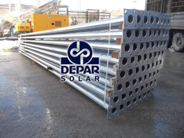 9m Galvanised Steel Poles Shipment
